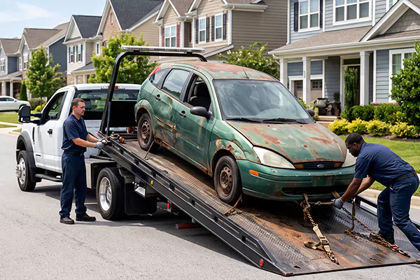 No Title Junk Car Removal in Houston, TX