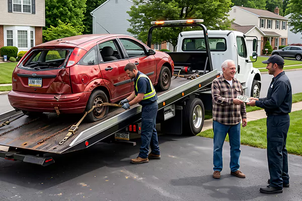 Salvage Car Pick Up in Houston, TX