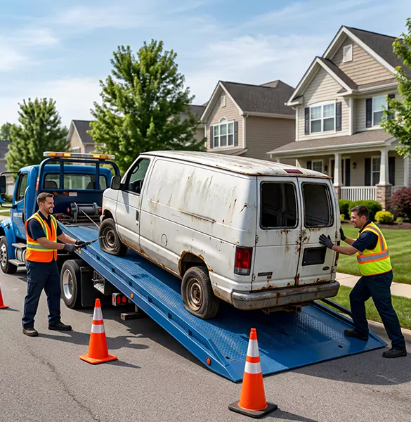 Trusted junk van removal service in Houston, TX