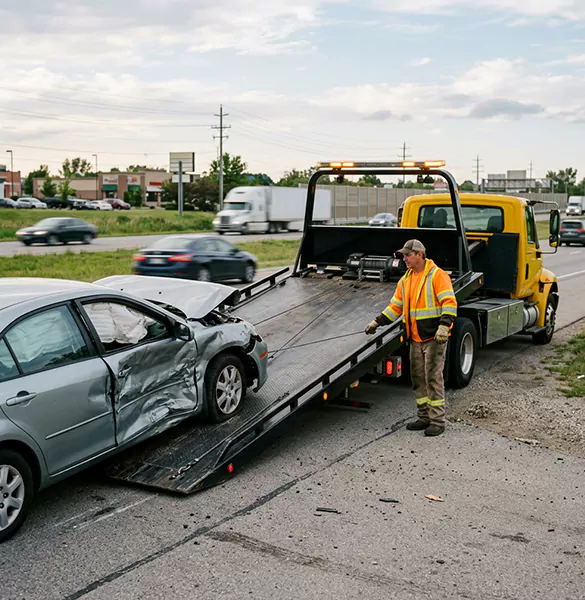 Trusted wrecked car removal service in Houston, TX