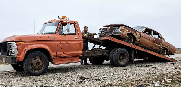 Water Damage Junk Car Removal in Houston