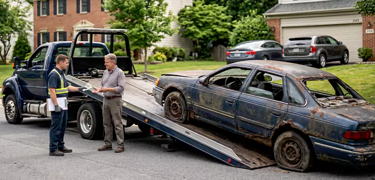 Old Junk Car Removal in Houston